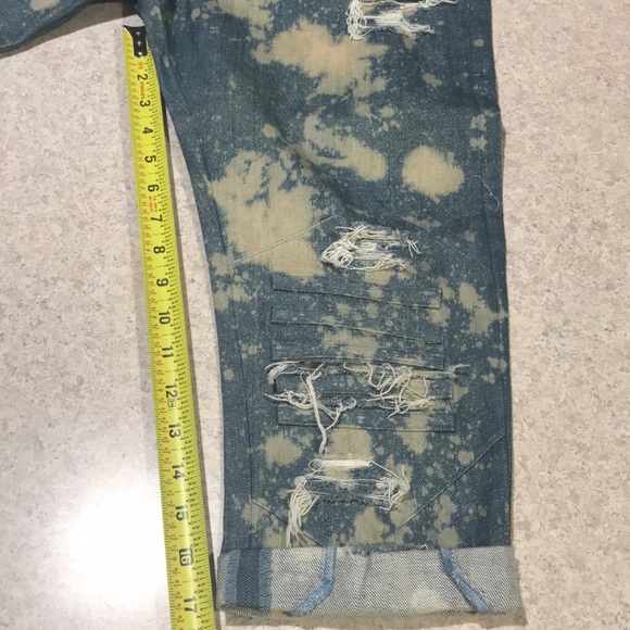 Denim Jean distressed rips long length Roper NWT - Picture 6 of 8